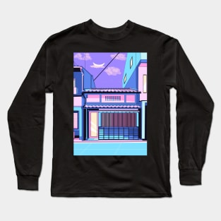 Retro japan house Long Sleeve T-Shirt